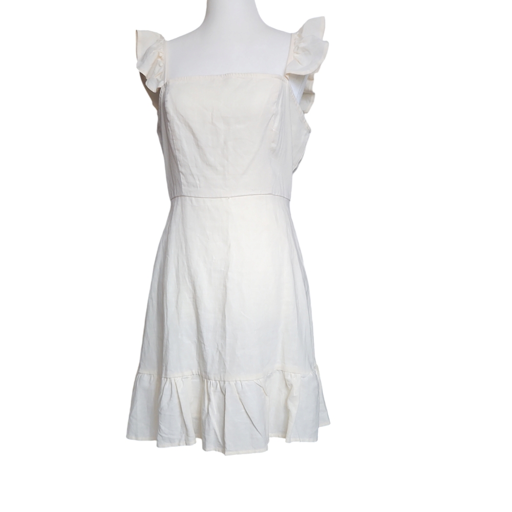 NWOT!! Bleuh ciel dress Linen blend size